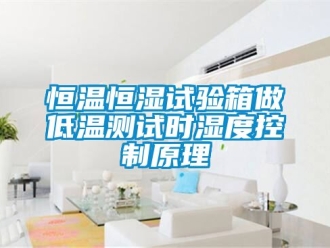 知识百科恒温恒湿试验箱做低温测试时湿度控制原理
