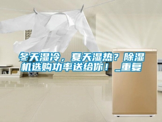 行业资讯冬天湿冷，夏天湿热？除湿机选购功率送给你！_重复