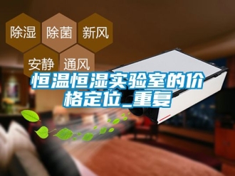 知识百科恒温恒湿实验室的价格定位_重复