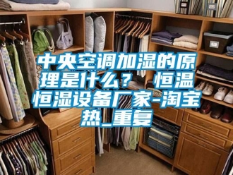 知识百科中央空调加湿的原理是什么？ 恒温恒湿设备厂家-淘宝热_重复
