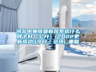 企业动态河北中央除霾新风系统什么牌子好【公开】(2022更新成功)(今日／资讯)_重复