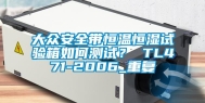 大众安全带恒温恒湿试验箱如何测试？ TL471-2006_重复