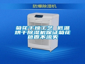 行业资讯菊花干燥工艺 低温烘干除湿机保证菊花色香不流失