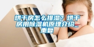 烘干房怎么排湿？烘干房用除湿机原理介绍_重复