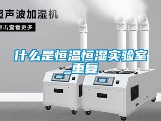 知识百科什么是恒温恒湿实验室_重复