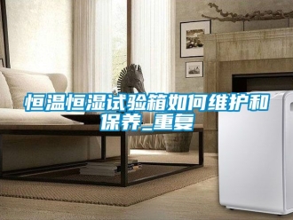 知识百科恒温恒湿试验箱如何维护和保养_重复