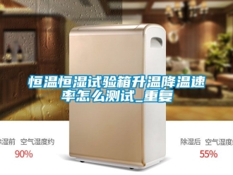 知识百科恒温恒湿试验箱升温降温速率怎么测试_重复