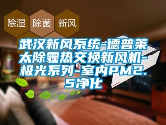 企业动态武汉新风系统-德普莱太除霾热交换新风机-极光系列-室内PM2.5净化