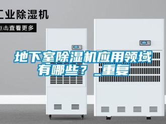 行业资讯地下室除湿机应用领域有哪些？_重复