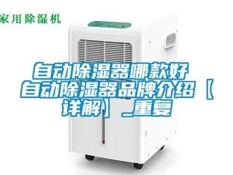 行业资讯自动除湿器哪款好 自动除湿器品牌介绍【详解】_重复
