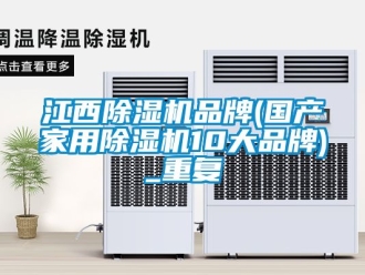 企业动态江西除湿机品牌(国产家用除湿机10大品牌)_重复