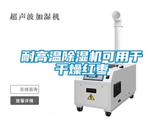 行业资讯耐高温除湿机可用于干燥红枣