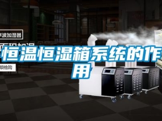 知识百科恒温恒湿箱系统的作用