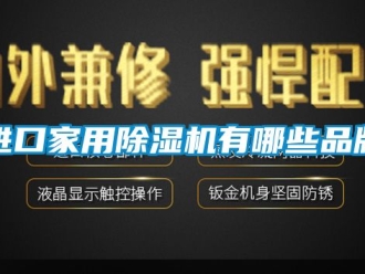 企业动态进口家用除湿机有哪些品牌