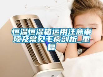 知识百科恒温恒湿箱运用注意事项及常见毛病剖析_重复