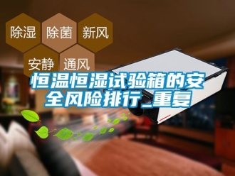 知识百科恒温恒湿试验箱的安全风险排行_重复