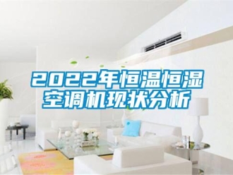 常见问题2022年恒温恒湿空调机现状分析