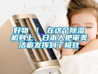 行业资讯好物 ｜ 在这个除湿机身上，日本人把审美洁癖发挥到了极致