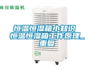 知识百科恒温恒湿箱小知识 恒温恒湿箱工作原理_重复