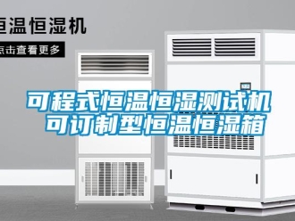 知识百科可程式恒温恒湿测试机 可订制型恒温恒湿箱