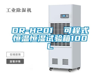 常见问题DR-H201  可程式恒温恒湿试验箱100L