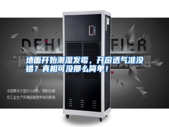 行业资讯墙面开始潮湿发霉，开窗透气准没错？真相可没那么简单！