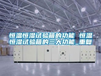 知识百科恒温恒湿试验箱的功能 恒温恒湿试验箱的三大功能_重复