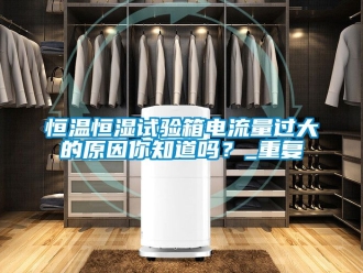 知识百科恒温恒湿试验箱电流量过大的原因你知道吗？_重复