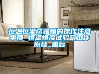 知识百科恒温恒湿试验箱的操作注意事项 恒温恒湿试验箱工作原理_重复