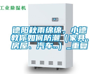 企业动态德阳秋雨绵绵，小德教你如何防潮（家具、房屋、汽车..）_重复