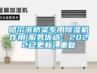 行业资讯哈尔滨桥梁专用除湿机作用(服务优选：2022已更新)_重复