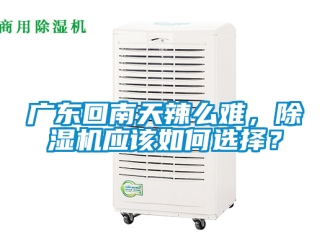 行业资讯广东回南天辣么难，除湿机应该如何选择？
