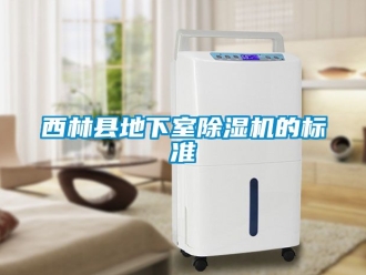行业资讯西林县地下室除湿机的标准