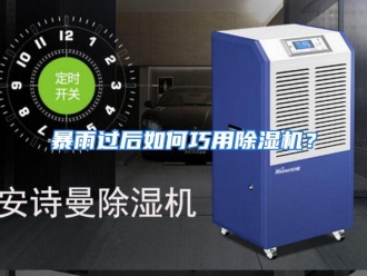 常见问题暴雨过后如何巧用除湿机？