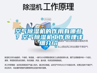 行业资讯空气除湿机的作用有哪些？空气除湿机工作原理详细介绍