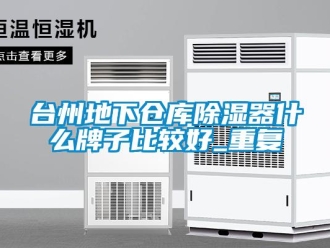 行业资讯台州地下仓库除湿器什么牌子比较好_重复