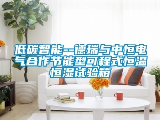 知识百科低碳智能--德瑞与中恒电气合作节能型可程式恒温恒湿试验箱