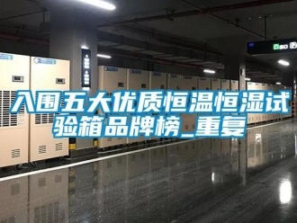 知识百科入围五大优质恒温恒湿试验箱品牌榜_重复