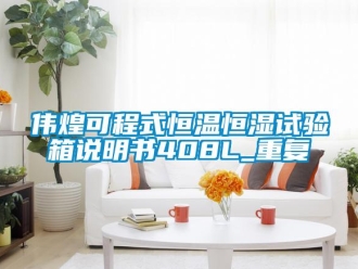 知识百科伟煌可程式恒温恒湿试验箱说明书408L_重复