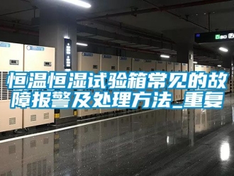 知识百科恒温恒湿试验箱常见的故障报警及处理方法_重复
