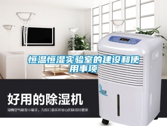 知识百科恒温恒湿实验室的建设和使用事项