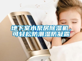 行业资讯地下室水泵房除湿机，可轻松防潮湿防凝露
