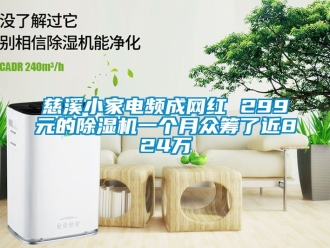 行业资讯慈溪小家电频成网红 299元的除湿机一个月众筹了近824万