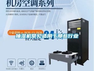 企业动态抽湿机常见适用于那些行业