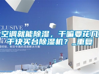 行业资讯空调就能除湿，干嘛要花几千块买台除湿机？_重复