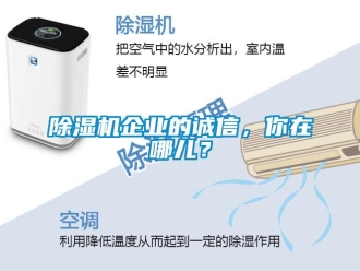 常见问题除湿机企业的诚信，你在哪儿？