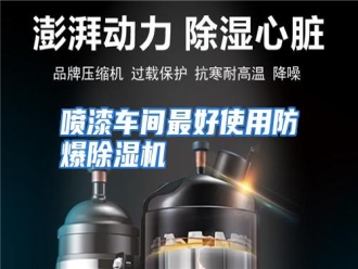 行业资讯喷漆车间最好使用防爆除湿机