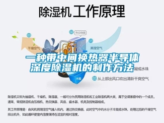 行业资讯一种带中间换热器半导体深度除湿机的制作方法