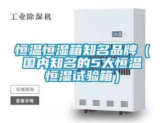知识百科恒温恒湿箱知名品牌（国内知名的5大恒温恒湿试验箱）