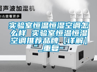知识百科实验室恒温恒湿空调怎么样 实验室恒温恒湿空调推荐品牌【详解】_重复